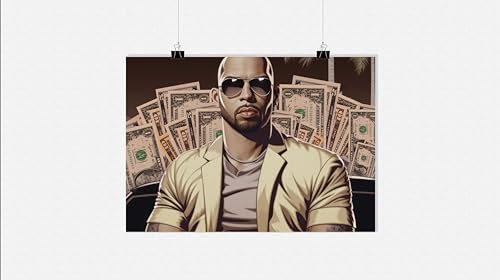 25 Artstreet Andrew Tate Poster - Motivation Poster - Kickbox-Weltmeister Poster - Inspirierendes Porträt - Hochwertiges Poster - Perfekt zum Einrahmen (Size 51x71)