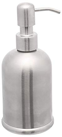 Seifenflasche/Lotionspender/Flüssigseifenbox, quadratisch, Edelstahl, befüllbarer Flüssigseifenspender, Pressflasche für Badezimmer, Waschtisch, Arbeitsplatte, Küchenspüle, Händedesinfektionsmittel,