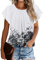 Zeagoo Womens Ruffle Sleeve Summer Tops Crew Neck Elastic Mesh Blouse Loose Flowy Tunic Tops Floral Black