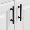 9BUILD 10 Pack 96mm Matte Black Kitchen Cupboard Handles - Drawer, Door, Wardrobe, Cabinet Zinc Alloy Handles