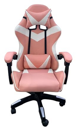 HTI living Schreibtischstuhl Krit Pink-Weiß höhenverstellbarer Drehstuhl