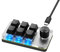 SinLoon Mini-Makro-programmierbare Tastatur, USB, Mini, 6 Tasten, 1 Knopf, mechanisch, OSU-Gaming-Tastatur, RGB, DIY-Multifunktionstastatur, kompatibel mit Mac OS, Windows (schwarz)