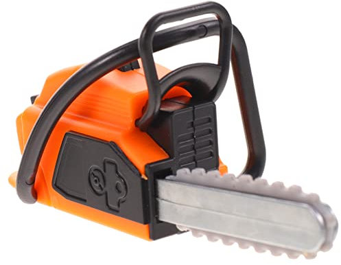 VICASKY Kinder Motorsäge Spielzeug Kettensäge Toy Chainsaw 2 Stücke Miniatur Modell Mini Simulierte Gefälschtes Grasschneider Motorsägen Requisite Rasenmäher Für Puppenhaus