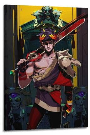 VBHEJRNE Hades Game PosterHades Poster, dekoratives Gemälde, Leinwand, Wandposter und Kunstdruck, moderne Familienschlafzimmer-Dekoration, Poster, 40 x 60 cm
