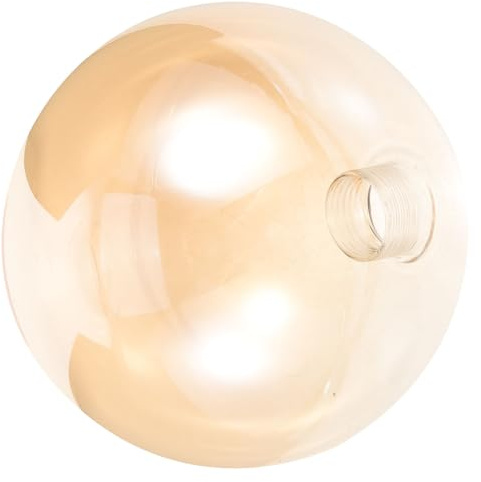 OSALADI Lampenschirm Aus Glas Kugel Bernstein 4.72In Lampenschirm Kugel Als Ersatz Für Tischlampen Und Stehlampen Lichtabdeckung Für Sanftes Raumlicht Und Dekoration