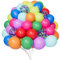 110 Stück Luftballons Bunt, 10 Farben Latex Ballons 12 Zoll Matte Bunte Luftballons, Helium Luftballons, Luftballons Geburtstag, Regenbogen Ballons für Geburtstagsdeko, Party, Hochzeit, Baby Shower