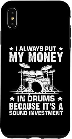 I miei soldi in batteria per un batterista Custodia per iPhone XS Max