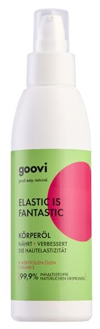 GOOVI Elastic Is Fantastic Body Oil | Natürliches Körperöl mit 6 Ölen & Vitamin E, Mehr Elastizität & Feuchtigkeit, 140ml
