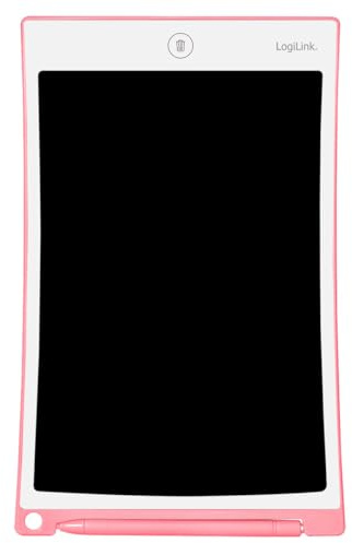 LogiLink AA0181 - LCD-Schreibtafel 10, lösch- und wiederbeschreibbar, augenschonend, Pink
