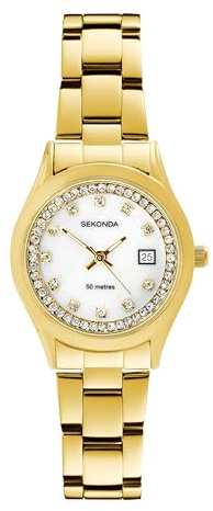 Sekonda Catherine Ladies Gold Bracelet & Mother of Pearl Dial Watch