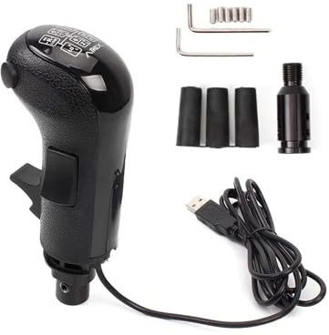 Shifter Head Transmission/Compatible with ATS ETS2 PC Game HB043 USB Shift Knob High and Low Gear Compatible Logitech G923 G29 G27 G25 TH8A