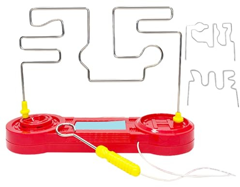 Joygoodta Electric Shock Game, 3-Level Interactive Electric Bump Maze Shocking Games with Buzz Wire, Concentration Training Touch Shock Game for Kids