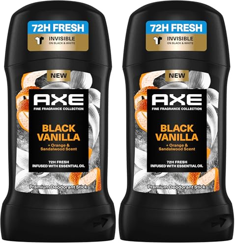 AXE Stick Black Vanilla, 50 ml (Packung mit 2)