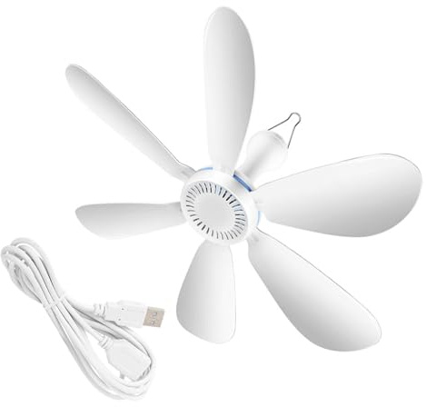 Ventilateur USB portable à suspendre avec télécommande pour tente de camping, activités de plein air, ventilateur USB silencieux