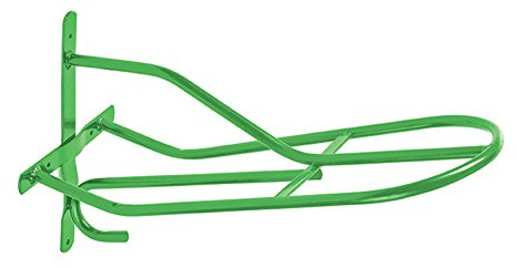 Perry Equestrian No.524 Wall Mounted Standard Saddle Rack, Green