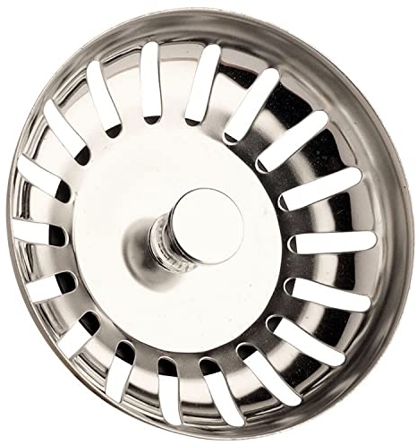 Stadux Kitchen Sink Strainer plug Stainless Steel, Strainer Waste Plug for Kitchen Sink, Hole Diameter: 78mm