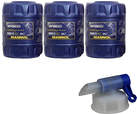 60L MANNOL Defender 10W-40 API SL/CF Öl Motoröl MN7507-20 inkl. Auslaufhahn