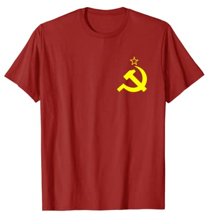 Kommunismus Flagge Kommunistische Flagge Hammer und Sichel T-Shirt