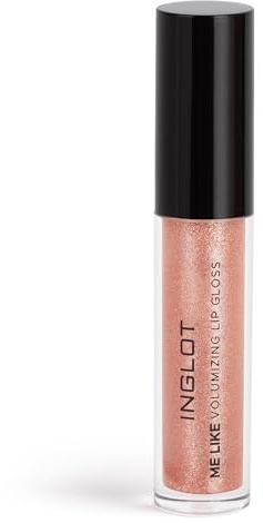 Inglot Volumizing Lip Gloss für Volle Lippen Me Like Volumizing Lip Gloss, Glanzend Booster Lippenstift Glitzer Halbtransparent Schimmernd, 5.5 ml : 54