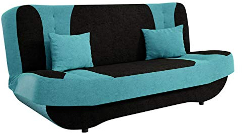 Mirjan24 Sofa Pinto mit Bettkasten und Schlaffunktion, Schlafsofa, Farb- und Materialauswahl, Wohnlandschaft, Couch vom Hersteller, Schlafcouch (Alova 04 + Alova 29.)