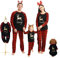 Borlai Ensemble de Pyjamas de Noël Assortis pour la Famille Ensemble de Pyjamas à Carreaux de Noël pour Animaux de Compagnie