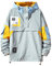 GURUNVANI Lässiger Hoodie Langarm Kapuzenjacke Farbblock Pullover, 8031White, Small