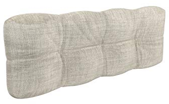 POKAR Palettenkissen Palletenauflagen Palettenpolster Palettensofa Palettenmöbel Schaumflocken Kissen für Europaletten Sitzkissen 120x40, Beige