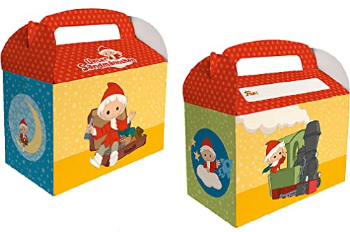 8 Geschenkboxen * SANDMÄNNCHEN * für Mitgebsel zum Kinderparty und Kindergeburtstag | Sandmann Geschenke Party Tüten Partytüten