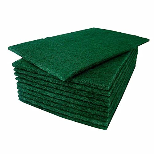 EliteKoopers 40Pcs Heavy Duty Green Scouring Pads Abrasive Scourer Catering Scrub Cleaning
