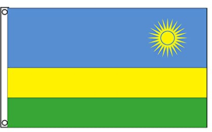 Stormflag Ruanda Flagge(90cmx150cm) Polyester Pongee 90g mit genäht.