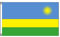 Stormflag Ruanda Flagge(90cmx150cm) Polyester Pongee 90g mit genäht.