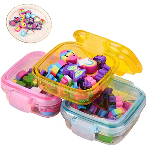 Neuheit Kreatives Radiergummi Kindergeburtstag Radierer Party bunte lustige Radiergummi Set für Kinder Geschenk als Geburtstagsgeschenk Belohnung Schule Klassenzimmer Party, 36 Stück(Zufällige Farbe)