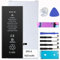 Battery Kit for iPhones Includes Waterproof Sticker, Battery Stickers, MAGNETIC Tools【12 Month Warranty】 (iPhone 8)
