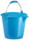 CABLEPELADO Cubo Plástico de Limpieza y Jardín, Doméstico, para Fregona, 25 cm Alto x 31 cm Diámetro Superior, Capacidad 9 Litros, Asa de Agarre, Azul