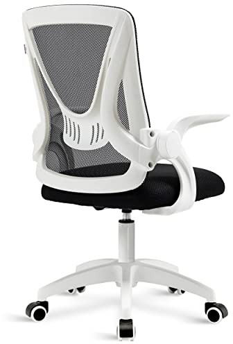 Blisswood Office Mesh Chair With 90° Flip-up Armrest, Ergonomic Swivel Computer Desk Chair With Lumbar Support, Adjustable Height, Back Support 360° Rotation For Home Office