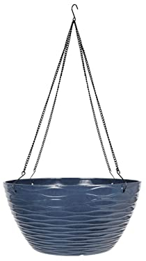 Plant Avenue Plastic Plant Pot, Blue, 35cm