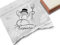 Stempel Prösterchen! mit Schneemann und Sektglas - Textstempel Party Prost Neujahr Silvester Stempel Winter - Geburtstag Tischdeko - zAcheR-fineT