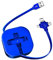 Gartmost Single Pull Three in One Charging Cable Cord. 3 in 1 Charging Cable Retractable. Data Transmission. Compatible with Phone, Android, Tablet (Blue)
