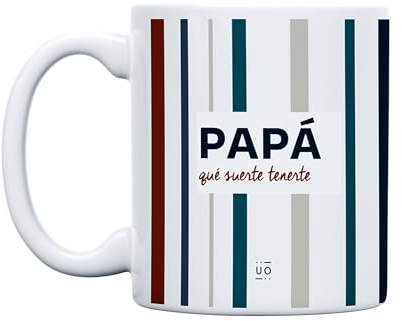 UO Papá, qué Suerte tenerte Taza, 350 milliliters, Porcelana