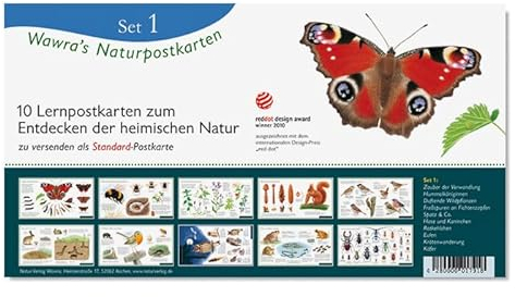 Korsch Verlag Wawra´s Naturpostkarten Set 1-10 Postkarten im Set zum Entdecken, Beobachten, Bestimmen - Lernpostkarten - 22 cm x 12 cm