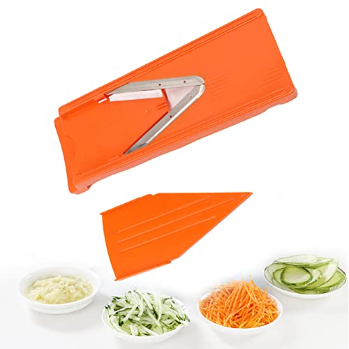 Mandoline Trancheuse, V Lame Mandoline Cutter Manuel Mandoline Trancheuse Légumes Cutter Légumes Outil De Cuisson Avec Lame En Acier Inoxydable Main Garde