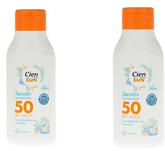 Cien Sun Sensitiv Sonnenmilch 250ml LSF 50 Vegan Für empfindliche Haut (2)