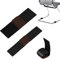 SUPAWAY 24Stk Schwarz 2 Größen Filzgleiter für Schwingstühle Möbel Filzgleiter mit Klettverschluss Selbstklebend Stuhlbeinschoner Filz-Pads Schützt Hartholzböden Verhindert Kratzer Reduziert Geräusche
