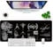 WYDUCVI Black Gaming Mouse Mat Large Mouse Mat XL Desk Mat 31.5x11.8x0.12 inch (80x30 CM) Large Desk Pad Keyboard Mouse Mat (Design)