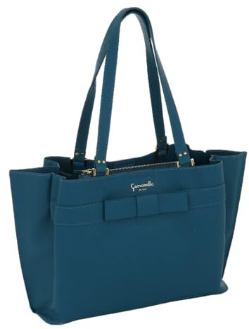 Camomilla Milano Borsa a Spalla porta PC Donna, Borsa Computer, Borsa PC 13-15 pollici, Borsa Laptop 13-15 pollici, Con Tracolla, Similpelle, Collezione Nice Office, Colore Turchese