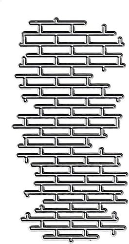 ZC291 Stanzschablone für Ziegelmauer, Metallschablonen, Bastelarbeiten, Scrapbooking, Fotoalbum und dekorative Prägepapierstanzschablonen