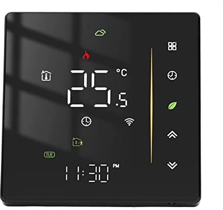 LOCADENCE 95~240 V WLAN Thermostat, Fernbedienung, Intelligenter Programmierbarer Temperaturregler für die Kesselheizung