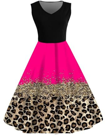 Robe Longue Femme Ete Robe De Cocktail Soirée Bal en Dentelle Mousseline Manche Courte Promo Demoiselle Honneur pour Fête Cérémonie Anniversaire Bal Mariage Robe Robe Dos Nu Femme （ Rose Vif, XL)