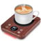 Scaldatazza Intelligente Con 9 Livelli di Temperatura (40℃ - 80℃) Scaldatazze da Scrivania con Auto Spegnimento/Accensione Dopo 8 Ore Scaldavivande Elettrico per Bevande Caffè Latte Tè Candele(Legno)