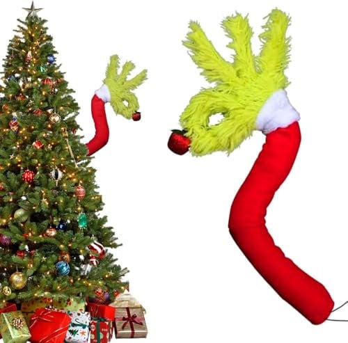 Decorazione per albero di Natale Grinch Arm,Grinch Albero di Natale Grinch,Decorazione albero di Natale Grinch,Grinch per albero di Natale, Grinch Decorazione Natale Albero di Natale Grinch